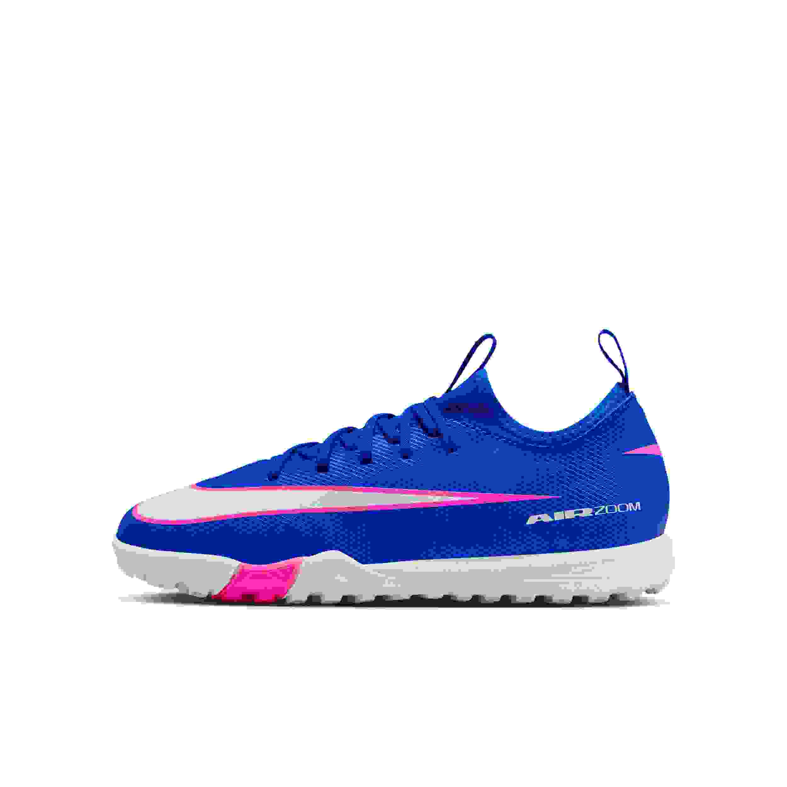 Nike Jr. Mercurial Vapor 16 Academy Turf Grade School Kids' "Racer Blue/White" Soccer Cleat